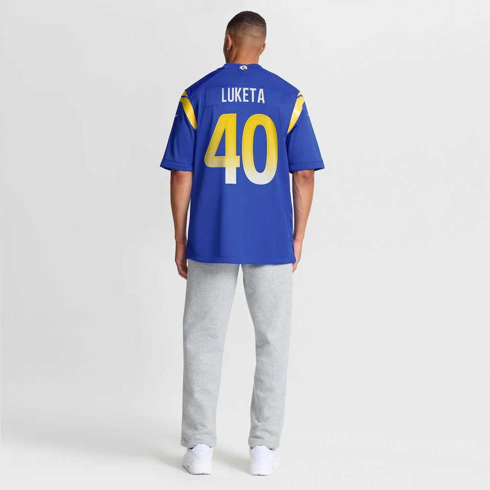 Jesse Luketa Los Angeles Rams Team Game Jersey - Royal Jerseys