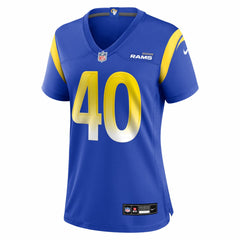 Jesse Luketa Los Angeles Rams Women's Team Game Jersey - Royal Jerseys