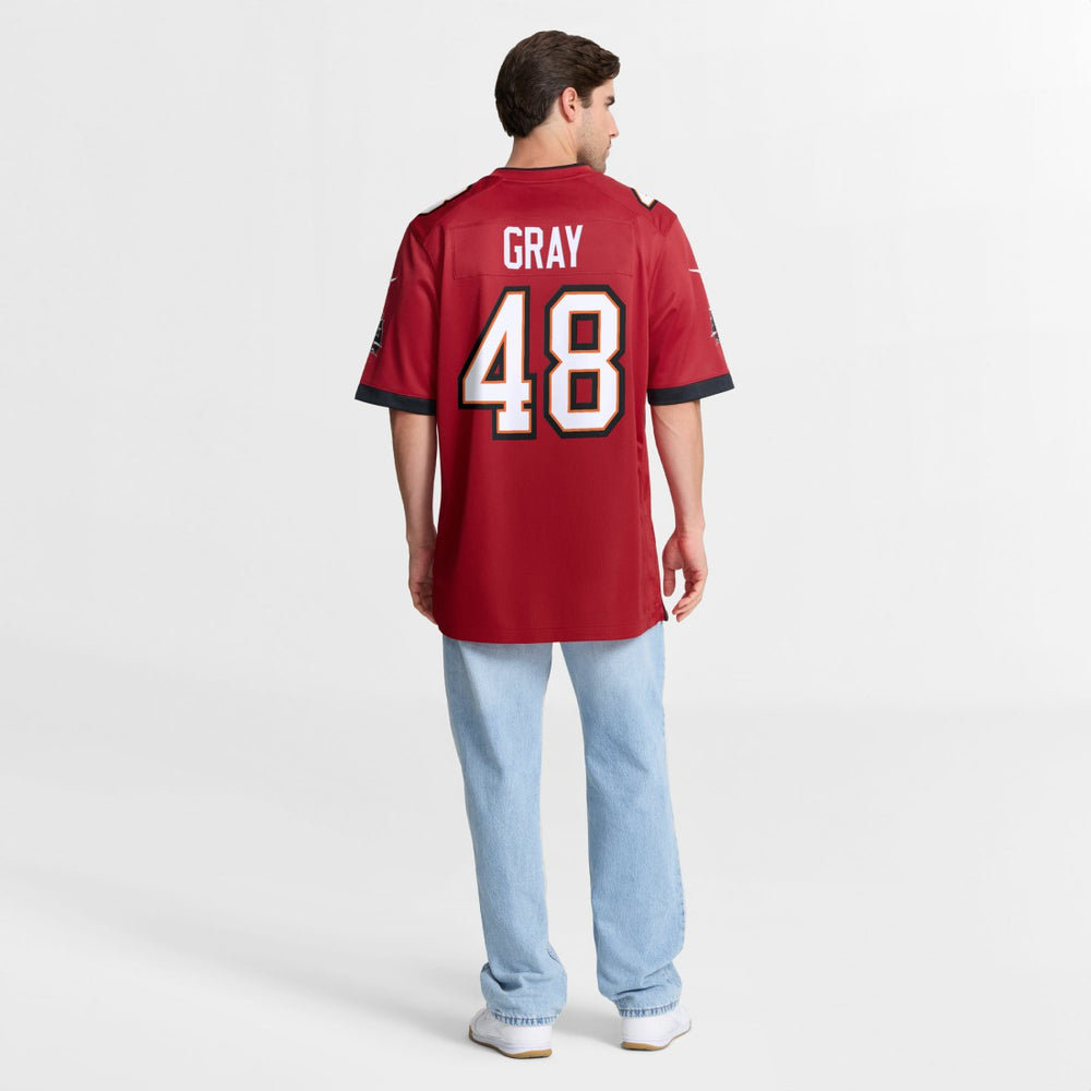 JT Gray Tampa Bay Buccaneers Team Game Jersey - Red Jerseys