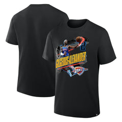 Shai Gilgeous-Alexander Oklahoma City Thunder Start of Season T-Shirt Black outlet