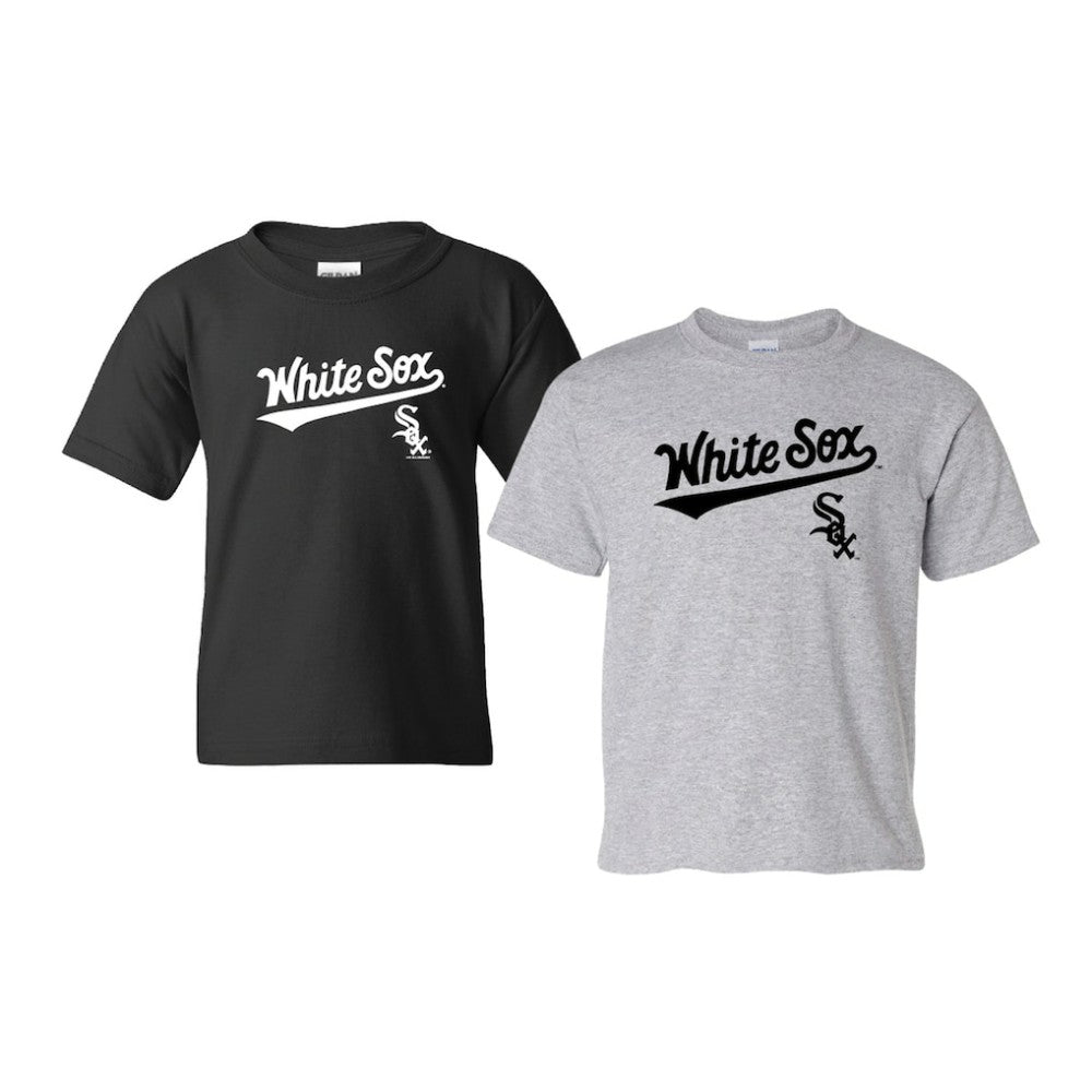 Chicago White Sox Soft as a Grape Youth 2-Pack Logo T-Shirt Set - Black/Gray T-shirts