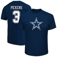 George Pickens Dallas Cowboys Big & Tall Player Name & Number T-Shirt - Navy T-shirts