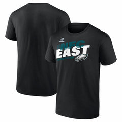 Philadelphia Eagles 2025 NFC East Division Champions Big & Tall Conquer T-Shirt - Black T-shirts