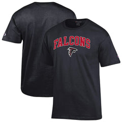 Atlanta Falcons Champion Arch Over Logo T-Shirt - Black T-shirts