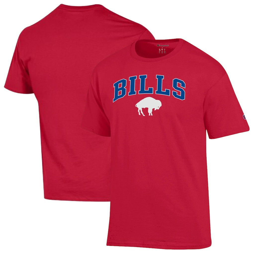 Buffalo Bills Champion Arch Over Logo T-Shirt - Red T-shirts