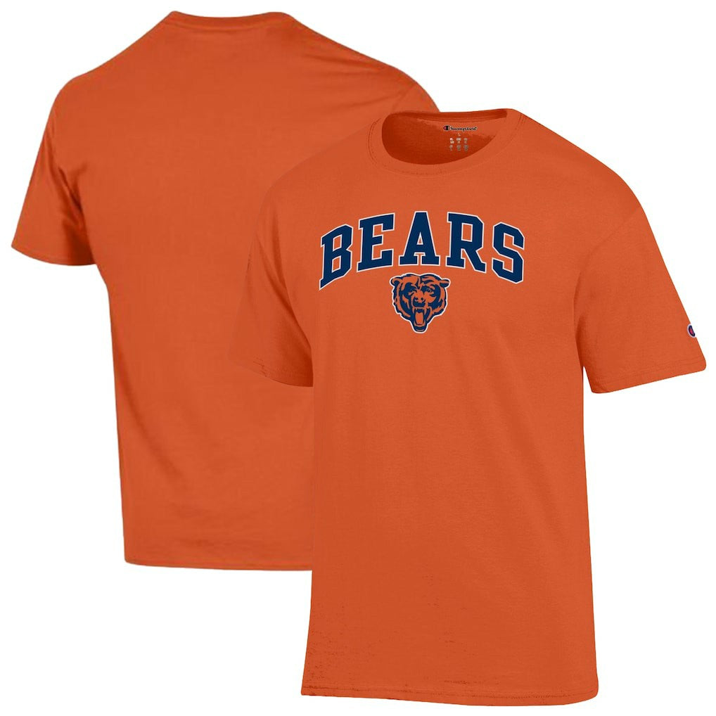 Chicago Bears Champion Arch Over Logo T-Shirt - Orange T-shirts