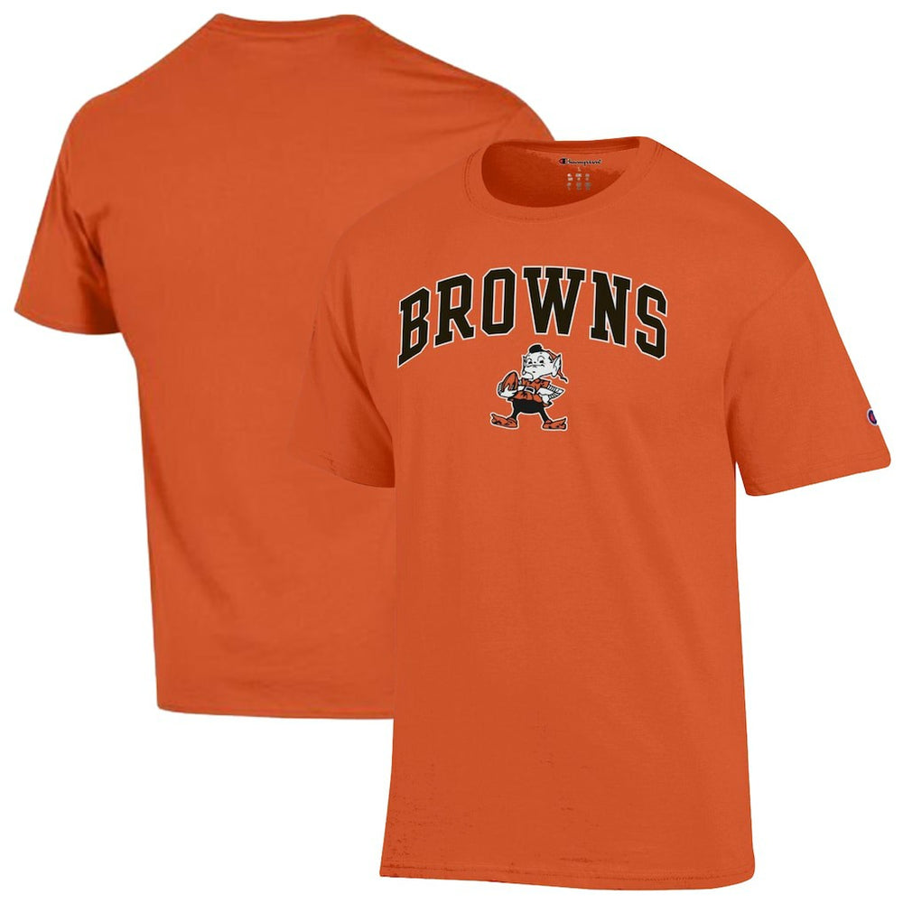 Cleveland Browns Champion Arch Over Logo T-Shirt - Orange T-shirts