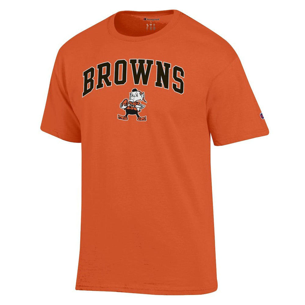 Cleveland Browns Champion Arch Over Logo T-Shirt - Orange T-shirts