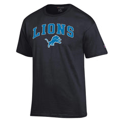 Detroit Lions Champion Arch Over Logo T-Shirt - Black T-shirts