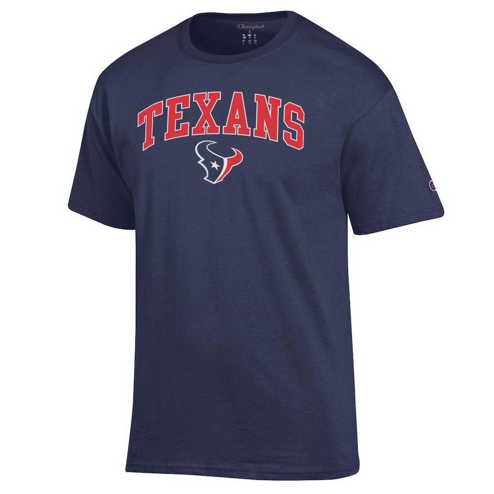 Houston Texans Champion Arch Over Logo T-Shirt - Navy T-shirts