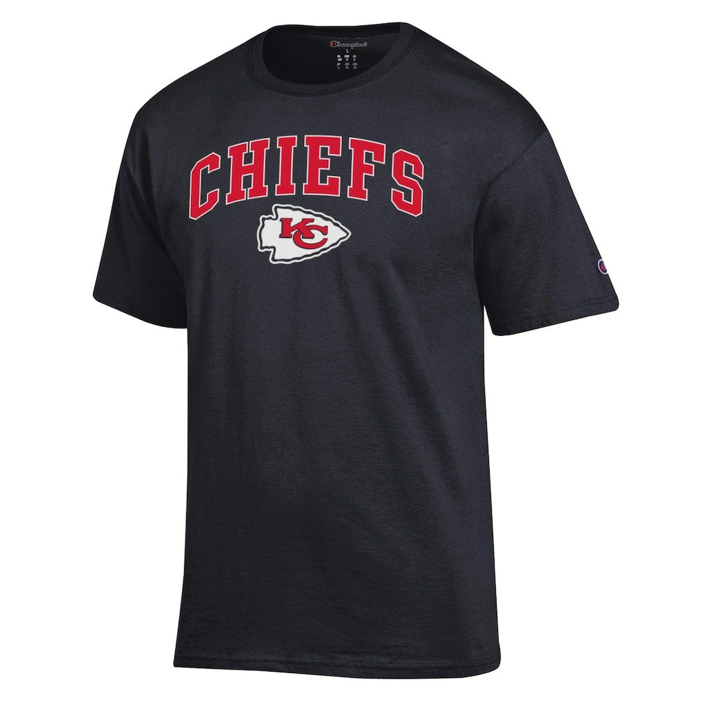 Kansas City Chiefs Champion Arch Over Logo T-Shirt - Black T-shirts