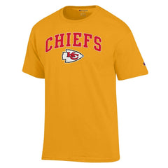 Kansas City Chiefs Champion Arch Over Logo T-Shirt - Gold T-shirts