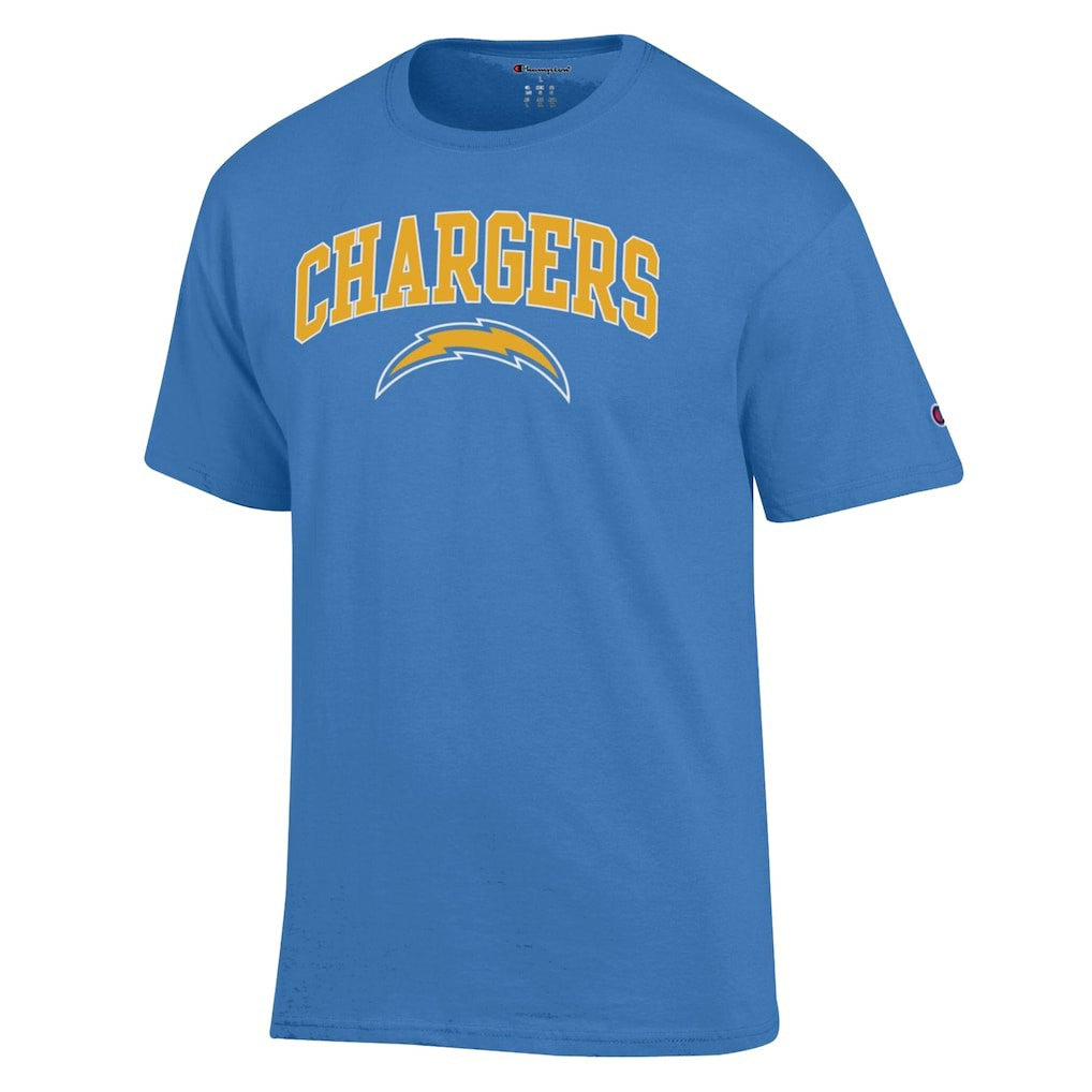 Los Angeles Chargers Champion Arch Over Logo T-Shirt - Powder Blue T-shirts