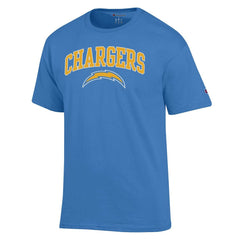 Los Angeles Chargers Champion Arch Over Logo T-Shirt - Powder Blue T-shirts