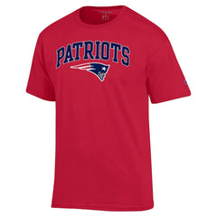 New England Patriots Champion Arch Over Logo T-Shirt - Red T-shirts