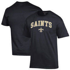New Orleans Saints Champion Arch Over Logo T-Shirt - Black T-shirts