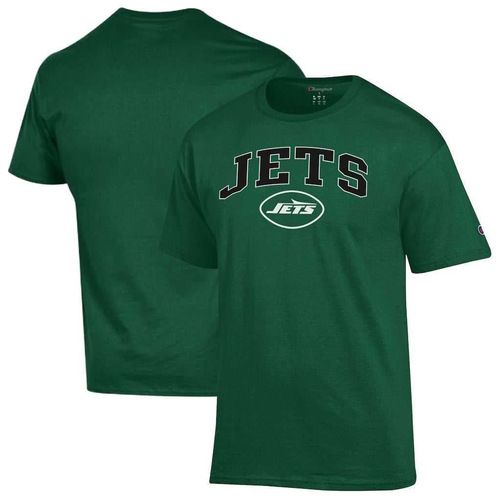 New York Jets Champion Arch Over Logo T-Shirt - Green T-shirts