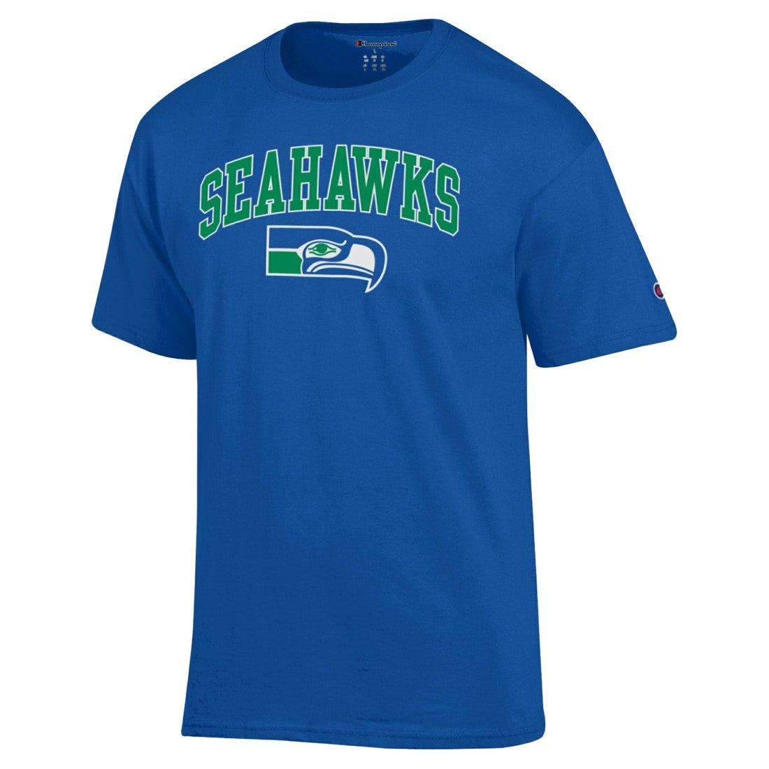 Seattle Seahawks Champion Arch Over Logo T-Shirt - Royal T-shirts