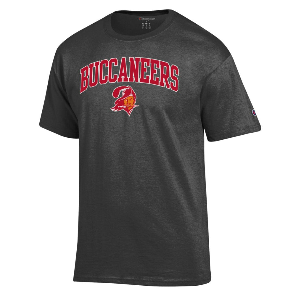 Tampa Bay Buccaneers Champion Arch Over Logo T-Shirt - Heather Charcoal T-shirts