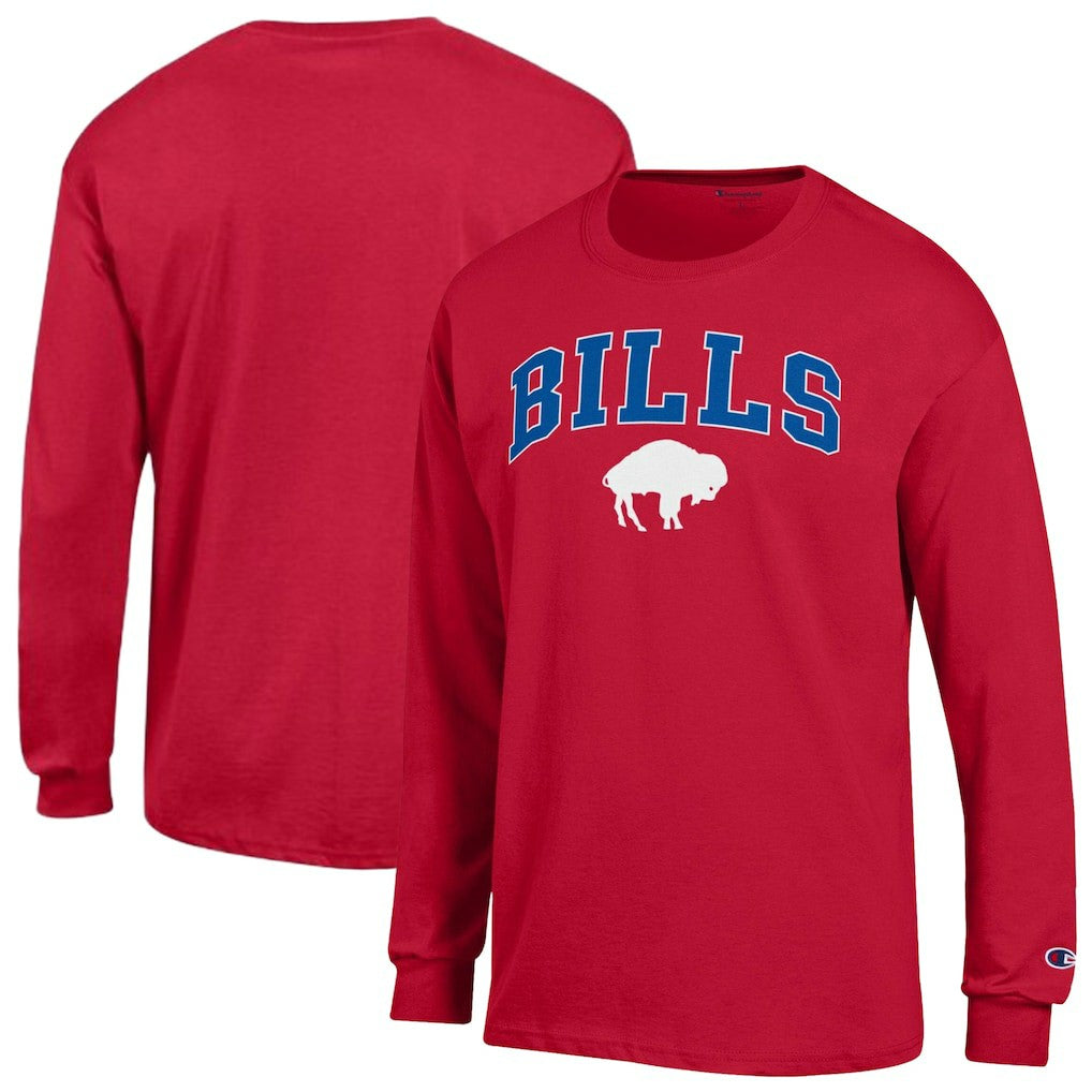 Buffalo Bills Champion Arch Over Logo Long Sleeve T-Shirt - Red T-shirts