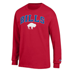 Buffalo Bills Champion Arch Over Logo Long Sleeve T-Shirt - Red T-shirts