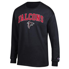 Atlanta Falcons Champion Arch Over Logo Long Sleeve T-Shirt - Black T-shirts