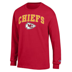 Kansas City Chiefs Champion Arch Over Logo Long Sleeve T-Shirt - Red T-shirts