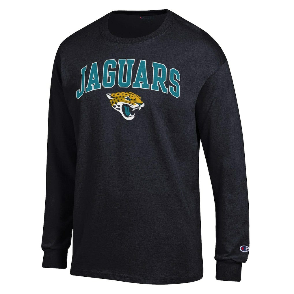 Jacksonville Jaguars Champion Arch Over Logo Long Sleeve T-Shirt - Black T-shirts