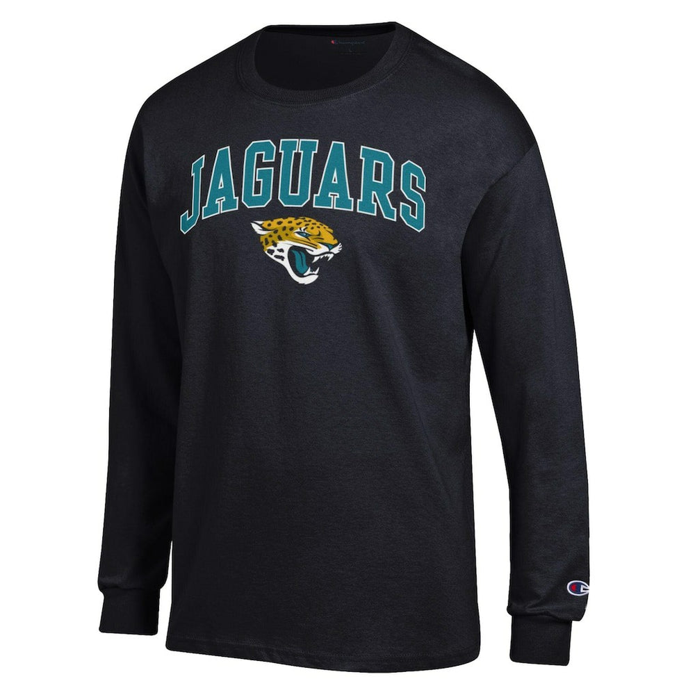 Jacksonville Jaguars Champion Arch Over Logo Long Sleeve T-Shirt - Black T-shirts