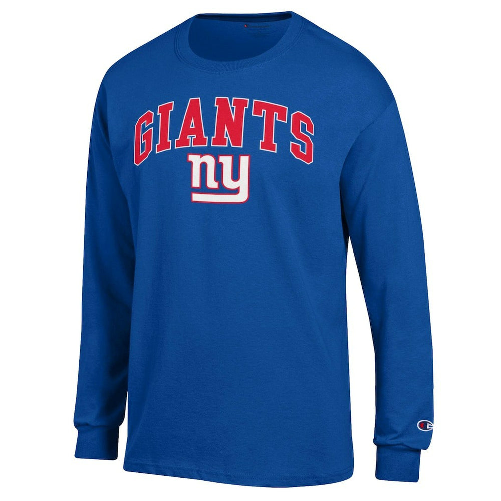 New York Giants Champion Arch Over Logo Long Sleeve T-Shirt - Royal T-shirts