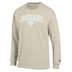 Jacksonville Jaguars Champion White Ink Jersey Long Sleeve T-Shirt - Oatmeal T-shirts
