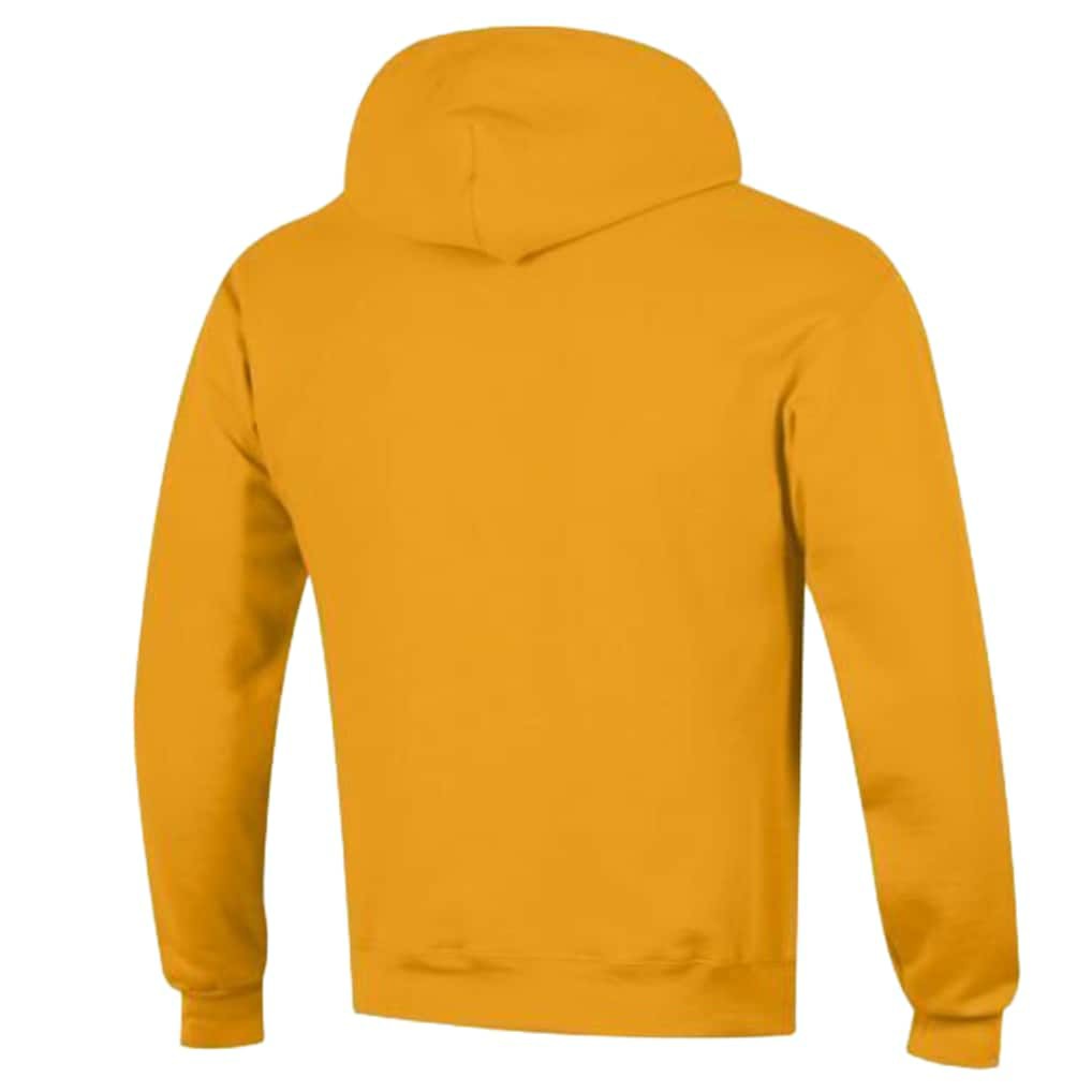 Kansas City Chiefs Champion Powerblend Arch over Logo Hoodie - Gold Hoodies