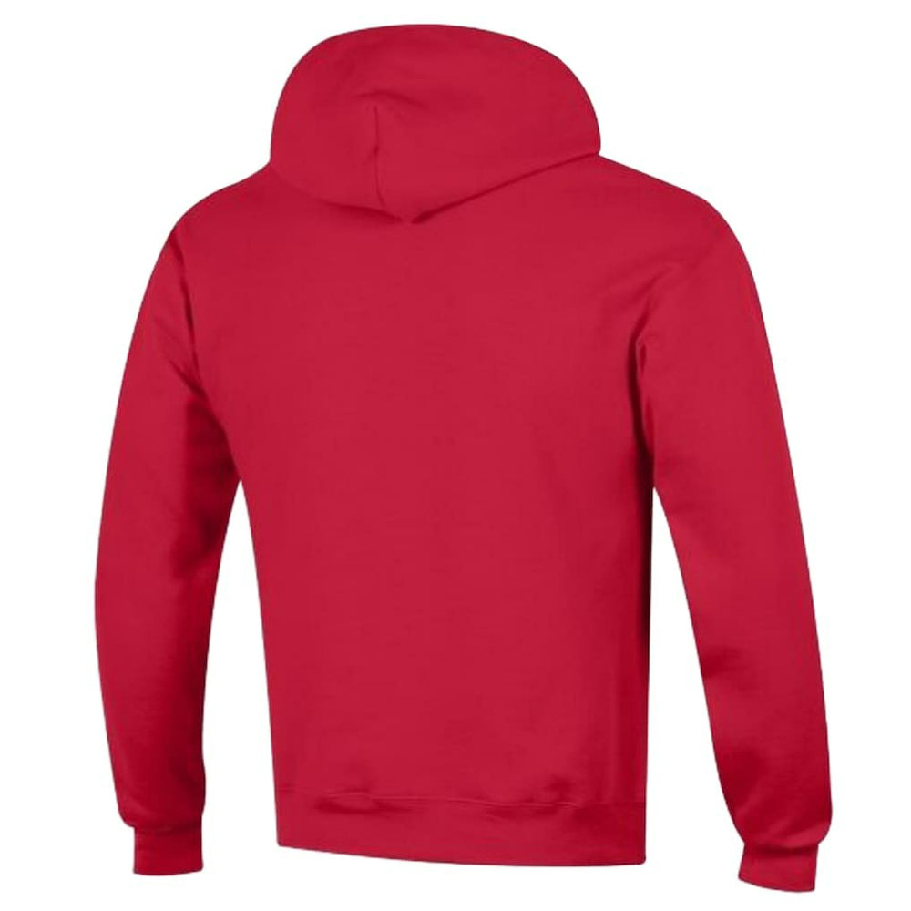New England Patriots Champion Powerblend Arch over Logo Hoodie - Red Hoodies