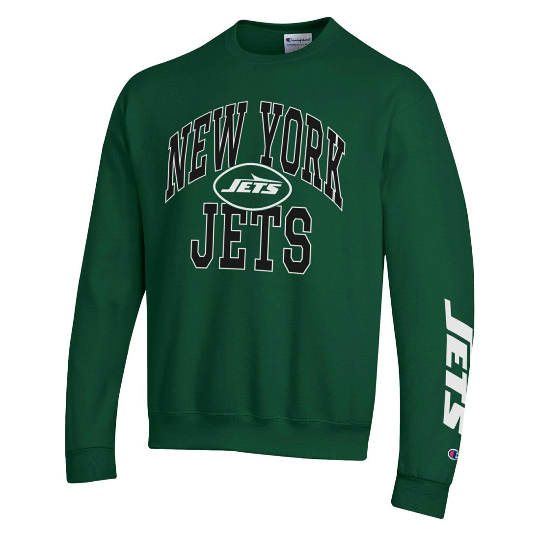 New York Jets Champion Powerblend Fleece Sweatshirt - Green Sweatshirts