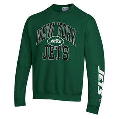 New York Jets Champion Powerblend Fleece Sweatshirt - Green Sweatshirts