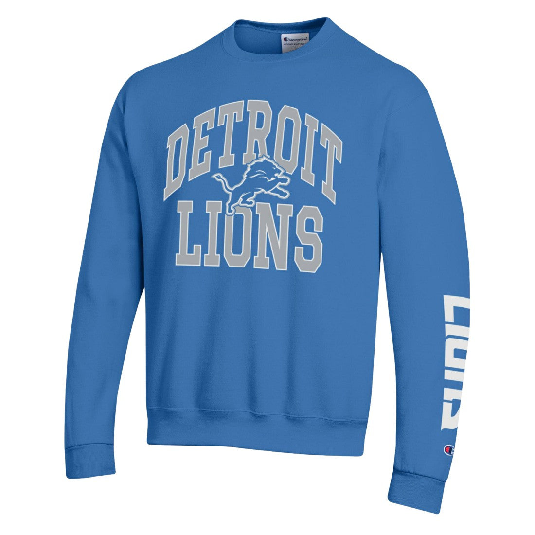 Detroit Lions Champion Powerblend Fleece Sweatshirt - Blue Sweatshirts