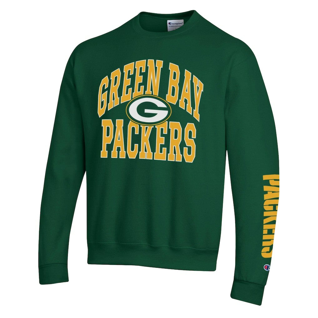 Green Bay Packers Champion Powerblend Fleece Sweatshirt - Green Sweatshirts