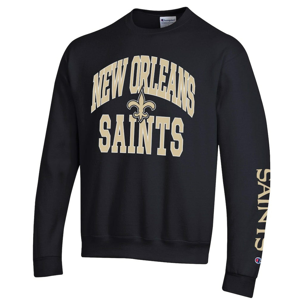 New Orleans Saints Champion Powerblend Fleece Sweatshirt - Black Sweatshirts
