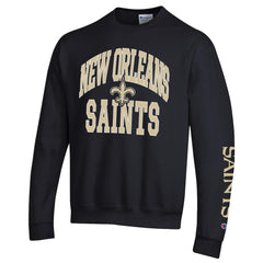 New Orleans Saints Champion Powerblend Fleece Sweatshirt - Black Sweatshirts