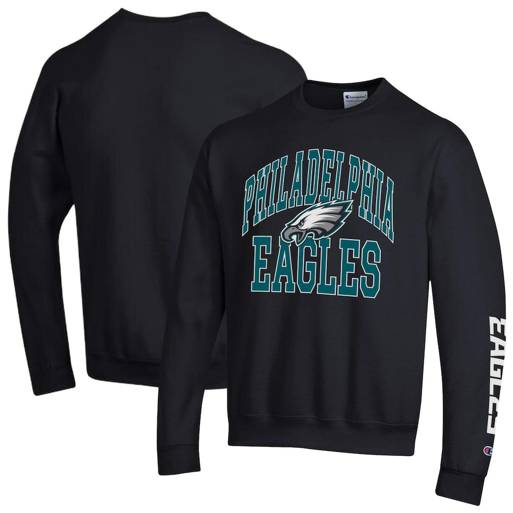 Philadelphia Eagles Champion Powerblend Fleece Sweatshirt - Black Sweatshirts