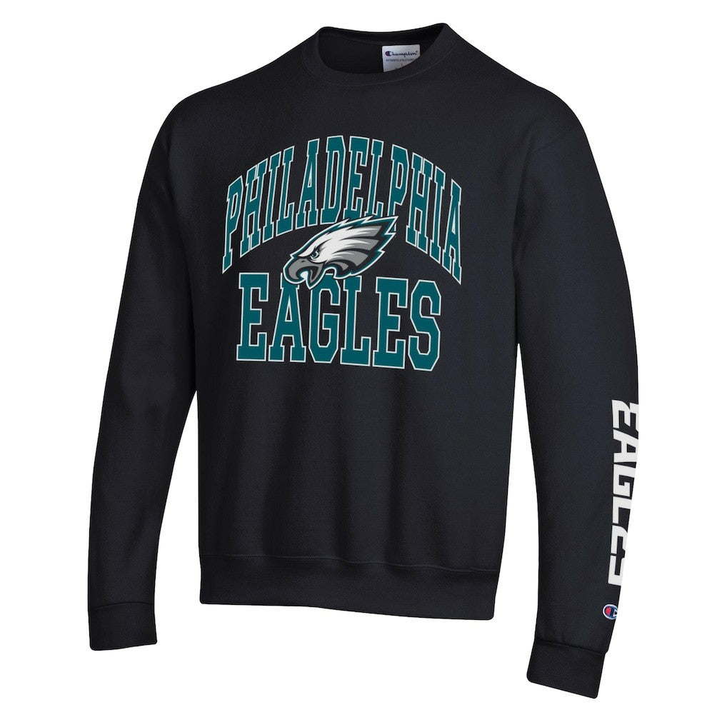 Philadelphia Eagles Champion Powerblend Fleece Sweatshirt - Black Sweatshirts