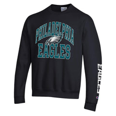 Philadelphia Eagles Champion Powerblend Fleece Sweatshirt - Black Sweatshirts