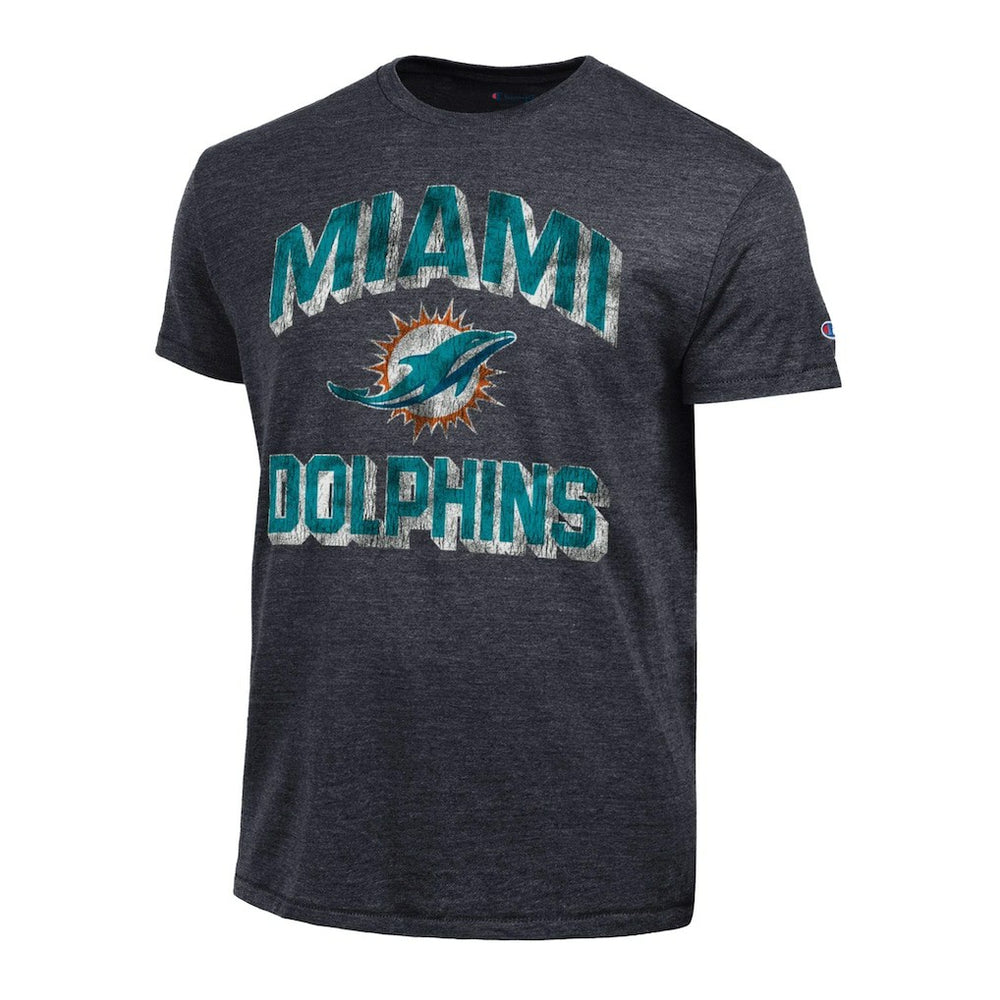 Miami Dolphins Champion Ultimate Tri-Blend T-Shirt - Black T-shirts