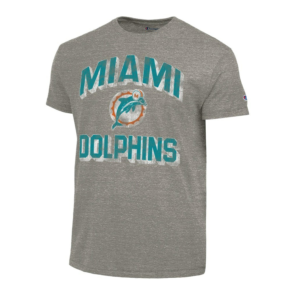 Miami Dolphins Champion Ultimate Tri-Blend T-Shirt - Charcoal T-shirts