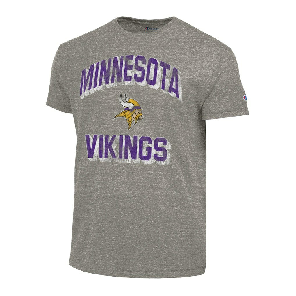 Minnesota Vikings Champion Ultimate Tri-Blend T-Shirt - Heather Charcoal T-shirts