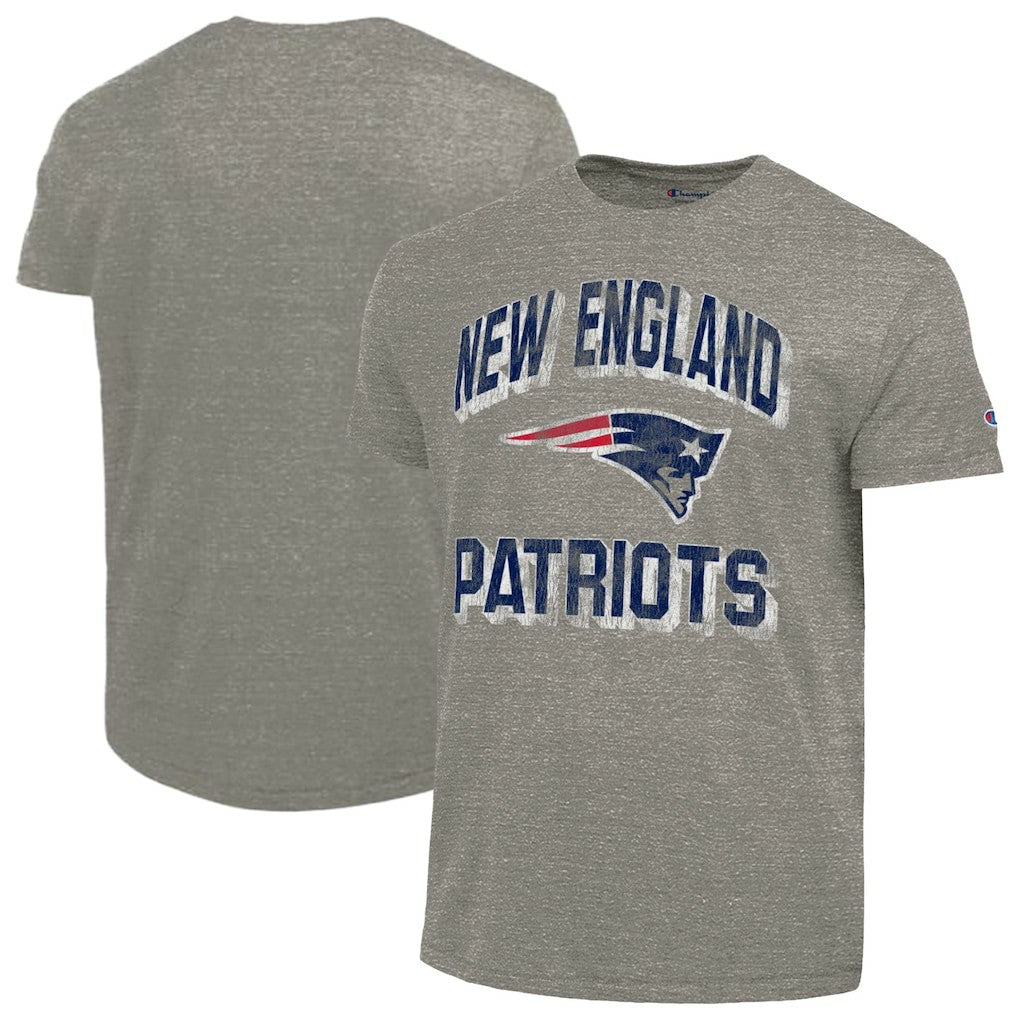 New England Patriots Champion Ultimate Tri-Blend T-Shirt - Heather Charcoal T-shirts