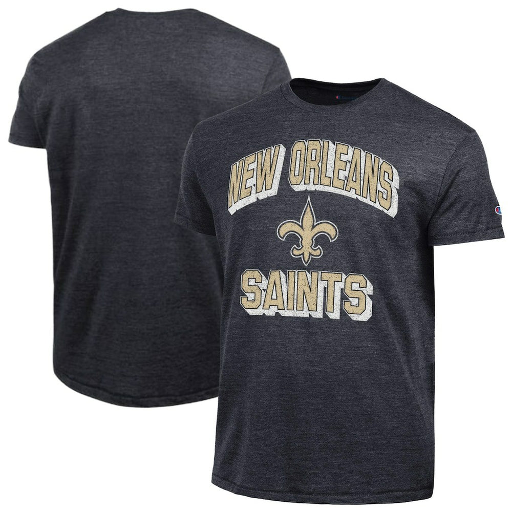 New Orleans Saints Champion Ultimate Tri-Blend T-Shirt - Black T-shirts