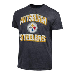 Pittsburgh Steelers Champion Ultimate Tri-Blend T-Shirt - Heather Black T-shirts