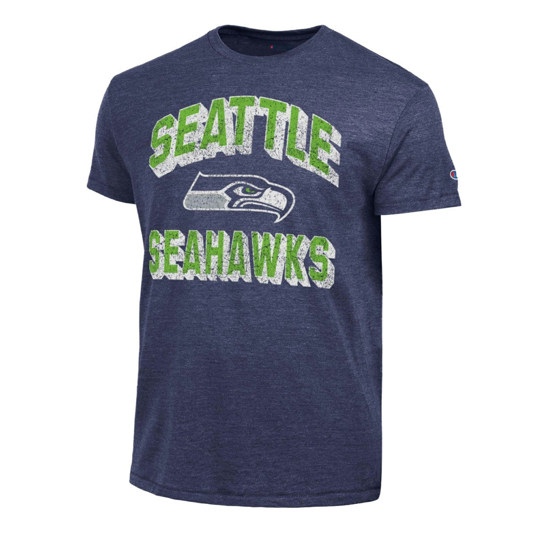 Seattle Seahawks Champion Ultimate Tri-Blend T-Shirt - College Navy T-shirts