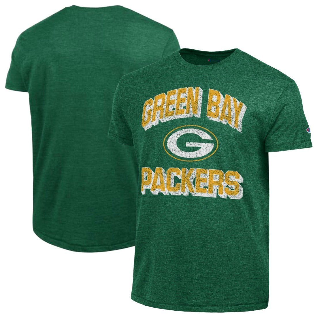 Green Bay Packers Champion Ultimate Tri-Blend T-Shirt - Heather Green T-shirts